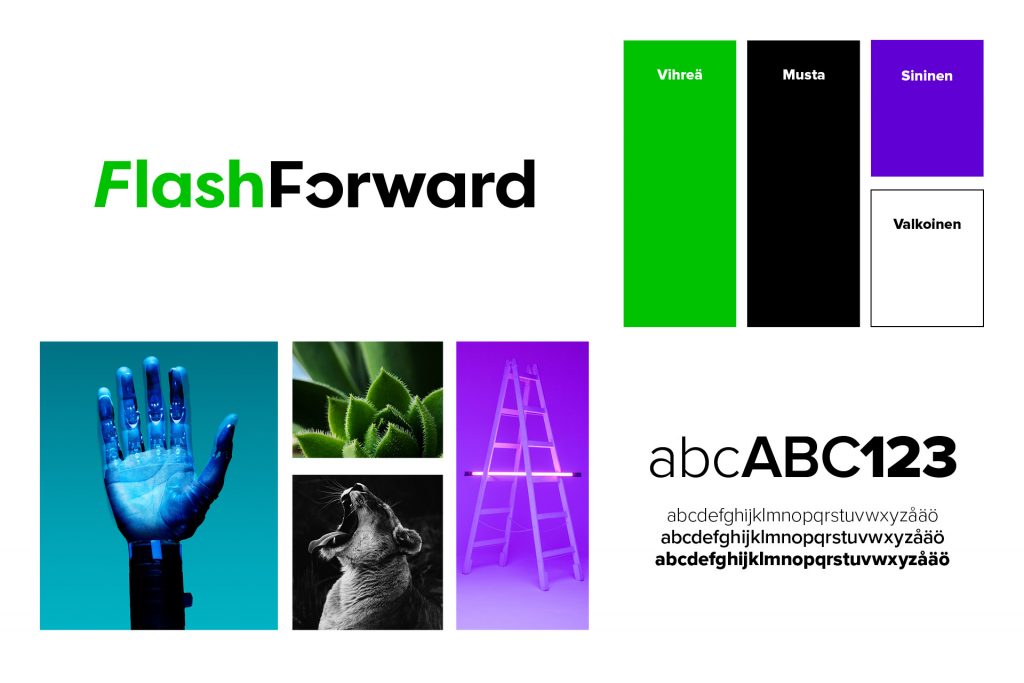 Flash Forward visuaalinen ilme